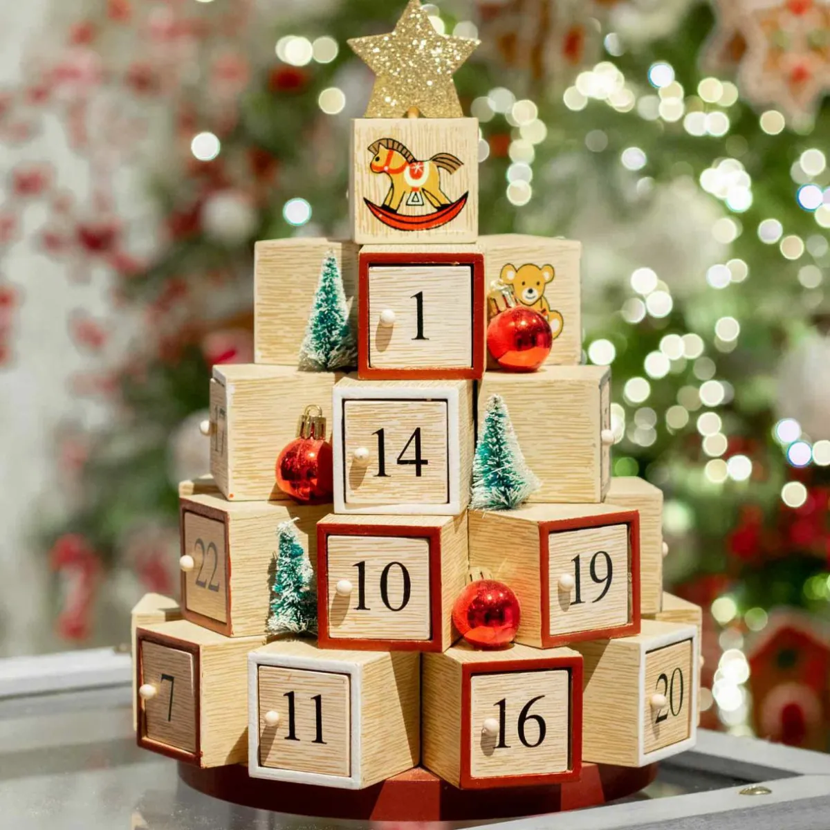 KAEMINGK Calendrier de l'Avent à remplir Sapin festif Multicolore Best