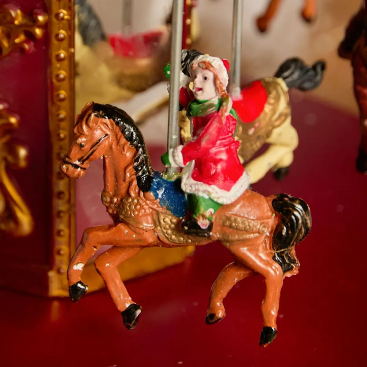 KAEMINGK Carrousel lumineux et animé (H25 cm) Souvenirs d’Hiver Multicolore Outlet