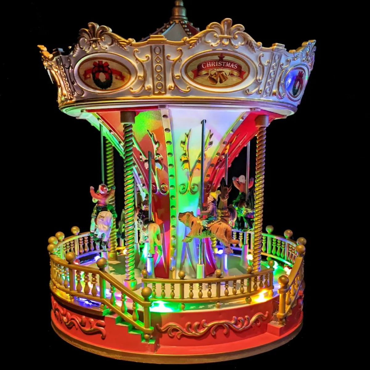 KAEMINGK Carrousel lumineux et musical à piles D'antan Outlet