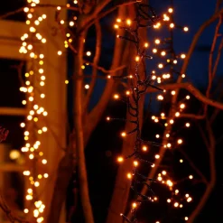 KAEMINGK Cascade lumineuse 2 m 480 LED câble noir Effet scintillant Blanc chaud Blanc Chaud - câble noir Sale