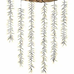 KAEMINGK Cascade lumineuse 2 m 480 LED câble noir Effet scintillant Blanc chaud Blanc Chaud - câble noir Sale