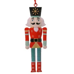 KAEMINGK Casse-noisette à suspendre en métal (H12 cm) Capitaine Hector Multicolore New