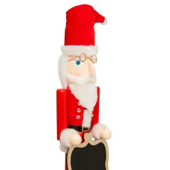 JJA Casse-noisette en bois (H90 cm) Ambroise et son ardoise Rouge Best
