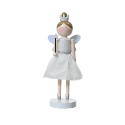 KAEMINGK Casse-noisette en bois (H38 cm) Fée princesse he Blanc Best