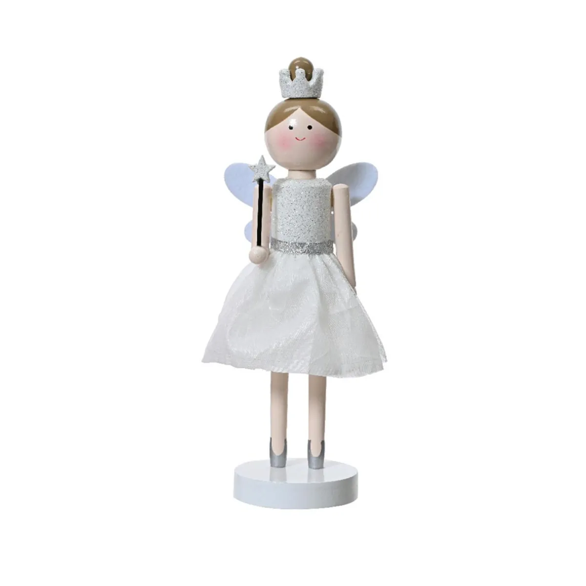 KAEMINGK Casse-noisette en bois (H38 cm) Fée princesse he Blanc Best