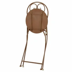 #N/A Chaise bistrot pliable en mosaïque Lyon Marron Outlet