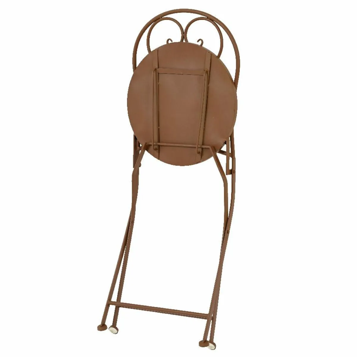 #N/A Chaise bistrot pliable en mosaïque Lyon Marron Outlet