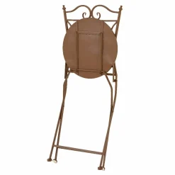 #N/A Chaise bistrot pliable en mosaïque Aberdeen Marron Outlet