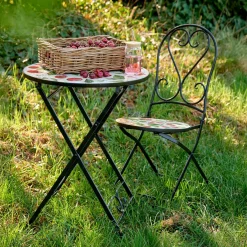 EMINZA Chaise bistrot pliable en faïence Munich Rouge Online