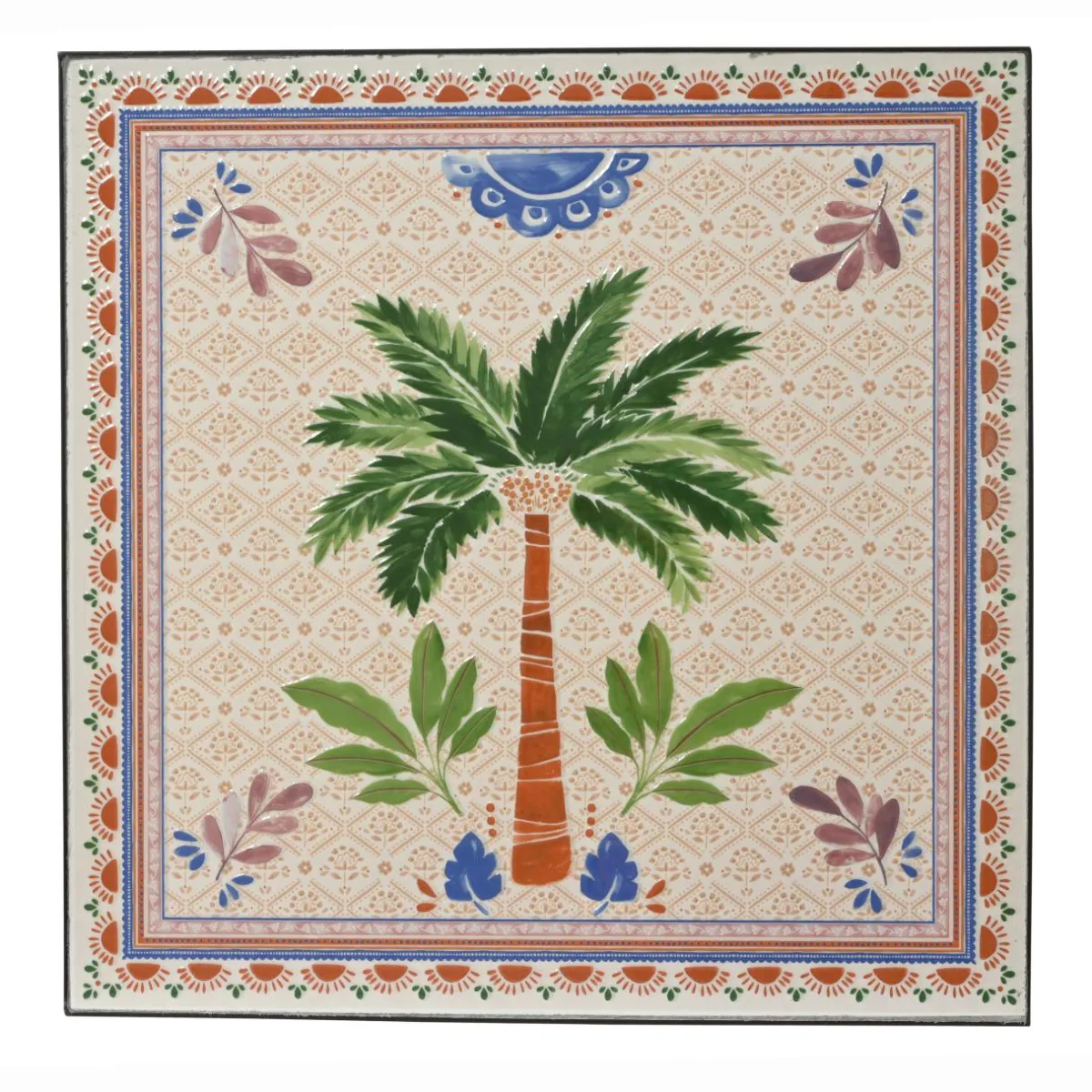 EMINZA Chaise bistrot pliable en mosaïque Havana Brun Marron