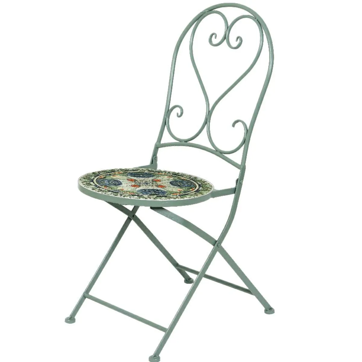 #N/A Chaise de bistrot pliable Cancùn sauge Vert Online