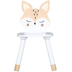 Atmosphera createur d'interieur for kids Chaise enfant bois (H52,5 cm) Douceur Renard he Blanc Discount