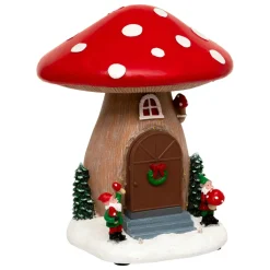 JJA Champignon lumineux, musical et animé (H21 cm) Maison du lutin Multicolore Hot