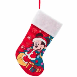 CHRISTMAS INSPIRATIONS Chaussette de Noël Disney (H45 cm) Mickey Sapin Rouge Sale
