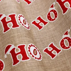 JJA Chemin de table en jute (300 x 28 cm) Hohoho et rouge Beige Outlet
