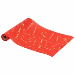 Feeric Lights & Christmas Chemin de table Noël (500 x 28 cm) Message et or Rouge Online