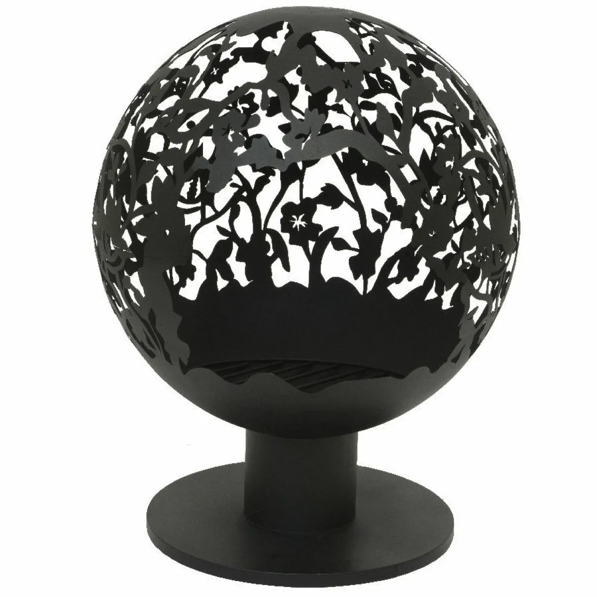 #N/A Cheminée brasero extérieur (D50 x H63 cm) Ajourée Noir Hot
