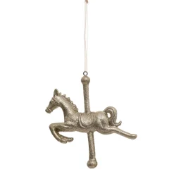 Feeric Lights & Christmas Cheval à suspendre (H11 cm) Manège Or