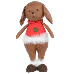 KAEMINGK Chien de Noël déco (H51 cm) Archie Rouge Outlet