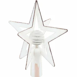 Feeric Lights & Christmas Cimier de sapin 3D Blanc