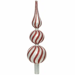 KAEMINGK Cimier de sapin en verre Auréa Rouge Outlet