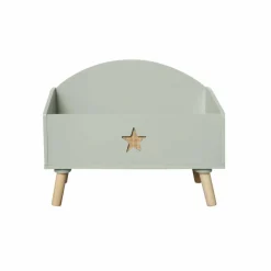 EMINZA Coffre à jouet ou enfant bois (H44 cm) Stars Vert New
