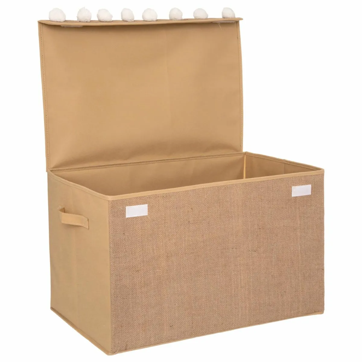 Atmosphera createur d'interieur for kids Coffre à jouets enfant jute pliant (57 x 36 cm) Elio Marron Online