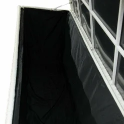 MOBELLIA Coffre de rangement extérieur en résine tressée Calvi Blanc New