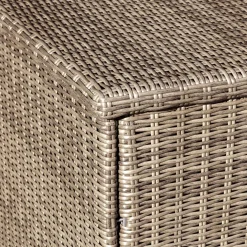 MOBELLIA Coffre de rangement extérieur en résine tressée Calvi Sepia Sépia Sale