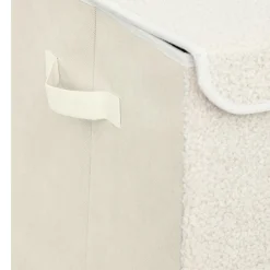 Atmosphera cru017dateur d'intu017drieur for kids Coffre de rangement pliable enfant bouclette (36 x 57 cm) Yuma Blanc Hot