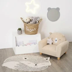 Atmosphera createur d'interieur for kids Coffre enfant bois (H38 cm) Evan Blanc Discount