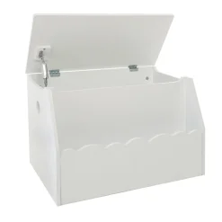 Atmosphera createur d'interieur for kids Coffre enfant bois (H38 cm) Evan Blanc Discount