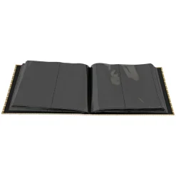 Atmosphera, cru017dateur d'intu017drieur Coffret 2 albums photos (H16,7 cm) Paloma Gris et moutarde Jaune Outlet