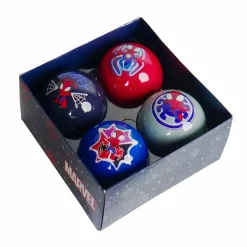 CHRISTMAS INSPIRATIONS Coffret de 4 boules de Noël (D75 mm) Disney Spiderman Bleu Outlet