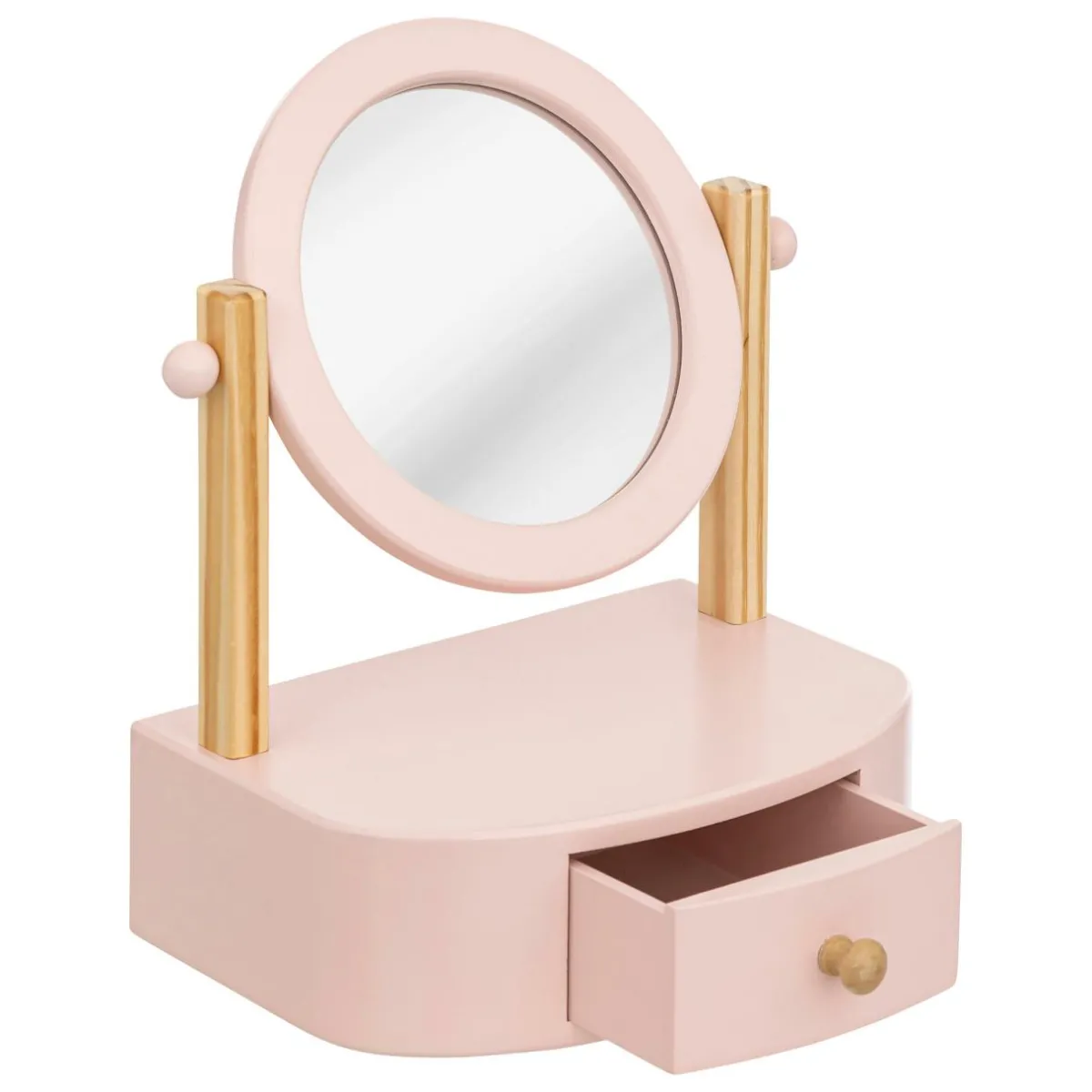 Atmosphera cru017dateur d'intu017drieur for kids Coiffeuse à poser enfant bois (H28 cm) Louna Rose Clearance