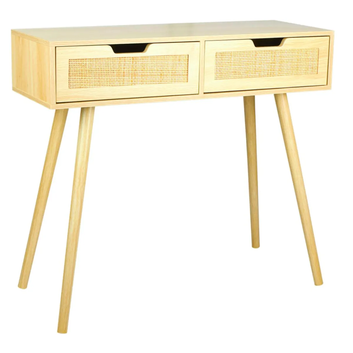 OSTARIA Console 2 tiroirs bois (H72 cm) Amélia Beige Online