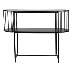 OSTARIA Console bois et métal 2 niveaux (H75 cm) Octave e Noir New