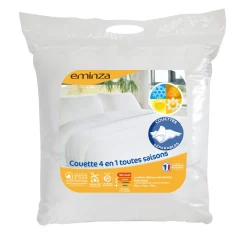 EMINZA Couette (260 x 240 cm) 4 Saisons he Blanc Sale