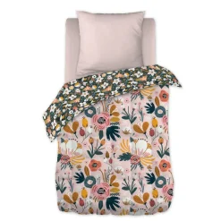 L'EFFET PAPILLON Couette imprimée enfant (140 x 200 cm) Champetre Multicolore Discount
