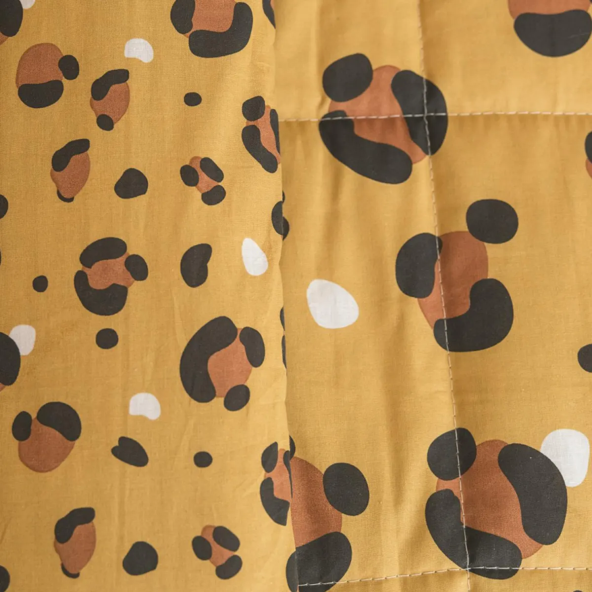 l'Effet Papillon Couette imprimée enfant coton (140 x 200 cm) Lola Caramel