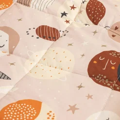 L'effet papillon Couette imprimée enfant coton et deux taies d'oreiller (240 x 220 cm) Sky Dream Rose New