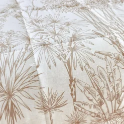 EMINZA Couette imprimée et une taie d'oreiller en coton (140 x 200 cm) Lara Marron Clearance