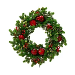 KAEMINGK Couronne de Noël (D60 cm) Pommes sucrées Rouge Clearance