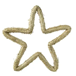 KAEMINGK Couronne de Noël en paille (D42 cm) Étoile à décorer Naturel Sale