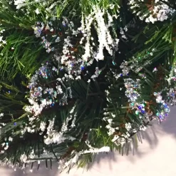 KAEMINGK Couronne de Noël sapin (D50 cm) Finley Vert enneigé Sapin enneigé Clearance