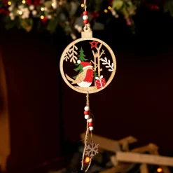 KAEMINGK Couronne de sapin à suspendre (H30 cm) Lois Multicolore Sale