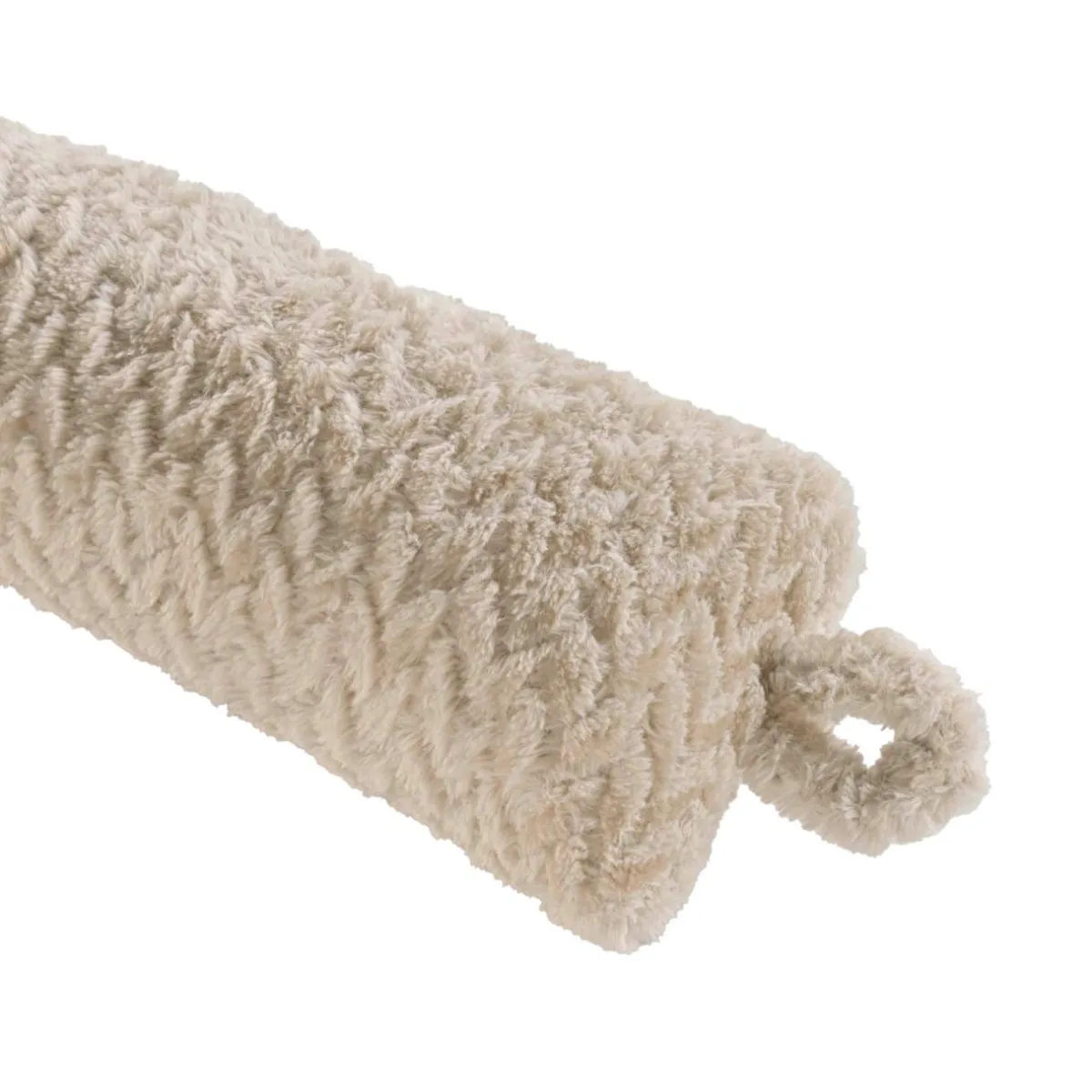 douceur d'intu017drieur Coussin bas de porte flanelle (80 x 10 cm) Flanela Beige
