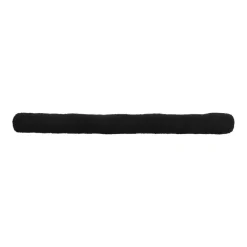 LUANCE Coussin bas de porte simple bouclette (80 cm) Lucien Noir Hot