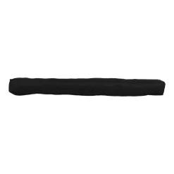 LUANCE Coussin bas de porte simple velours côtelé (80 cm) Edouard Noir Discount