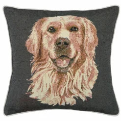 LOVELY CASA Coussin carré (40 cm) Choupy Gris Anthracite